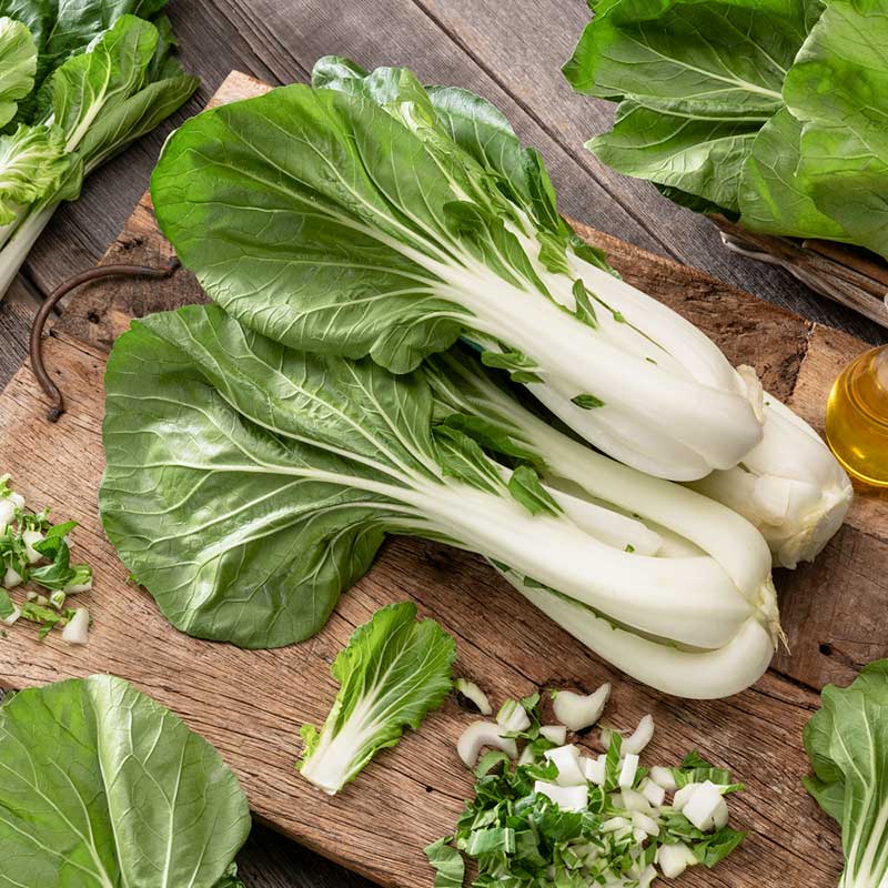 200+ Pak Choi / Bok Choy Seeds - Green Stem Chinese Cabbage, Non-GMO, Four Season Vegetable (USA)