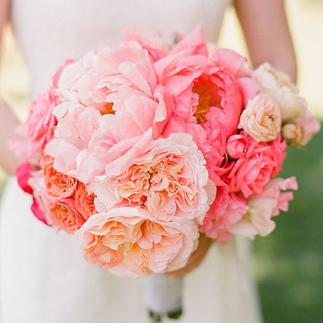 Peony Roots Bridal Bouquet, Peony Flower Photo