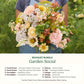 Bouquet bundle labeled 'Garden Social' with flowers and text description.