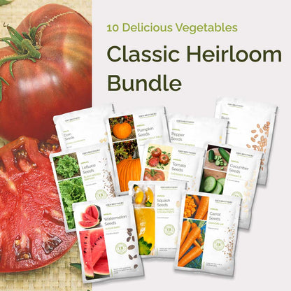 Graphic of classic heirloom bundle pack displaying a product image and contents of the bundle.