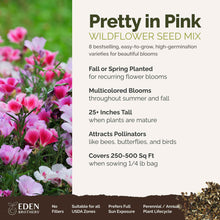 A visual overview of the wildflower seed mix, showcasing expected floral blooms.
