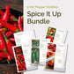 Graphic of spice it up bundle pack displaying a product image and contents of the bundle.