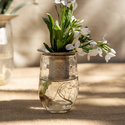 The Collective Hammered Glass Arranging Vases