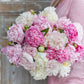 peony fluffy pink mix