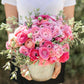 ranunculus flower pink confetti mix